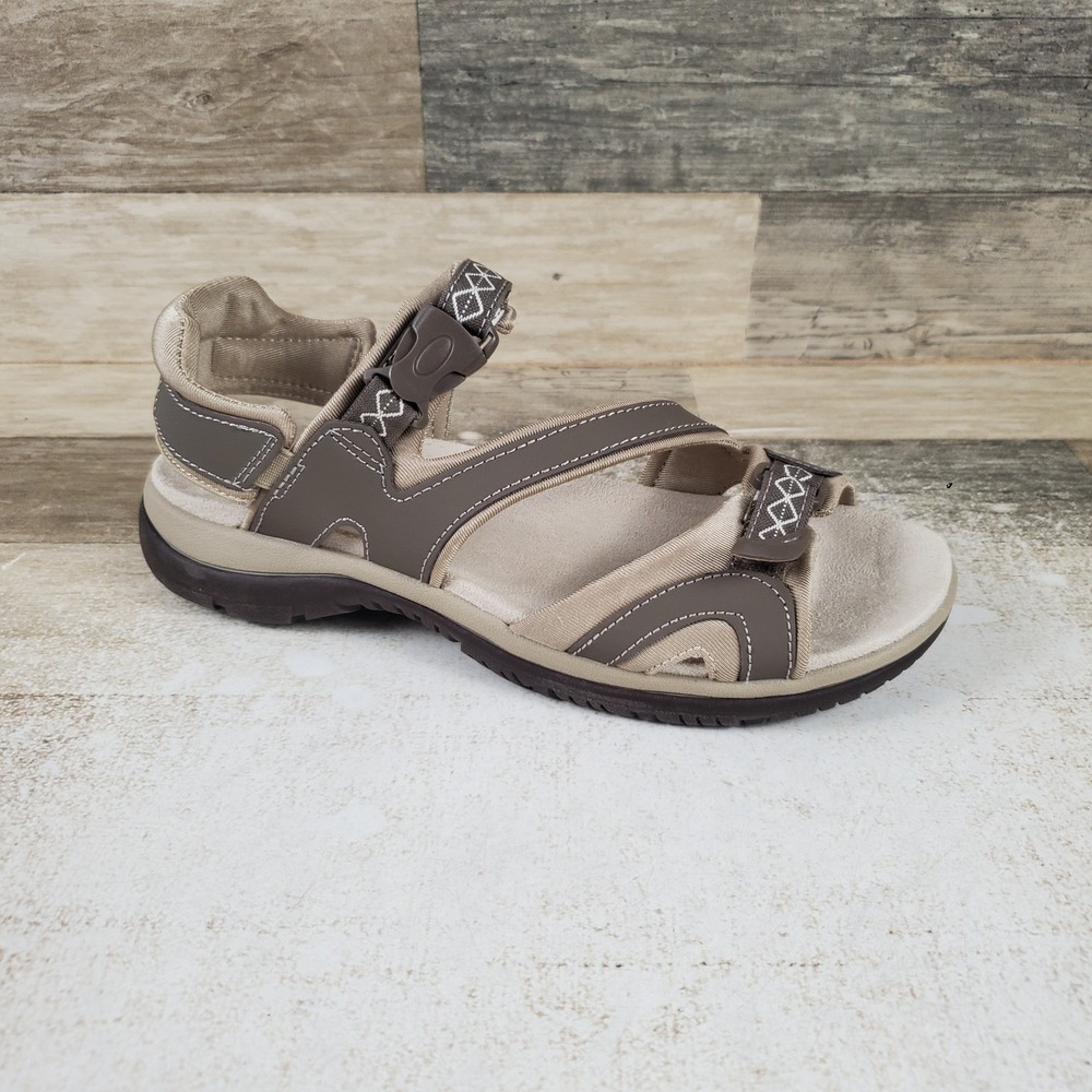 Naturalizer Angeles III Womens Sandals Sz 9 M Taupe Comfort Adelle Ankle Strap